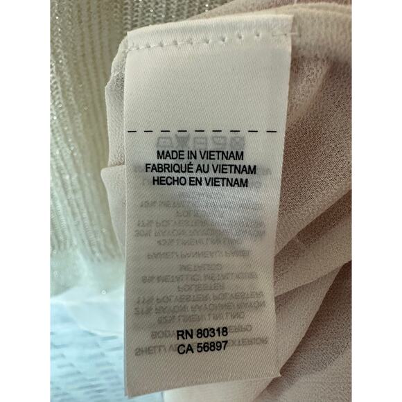 Lucky Brand lightweight coastal sweater tank top chiffon lining loose weave - Picture 6 of 11